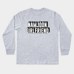 BTS Bangtan Kim Namjoon RM girlfriend text ARMY | Morcaworks Kids Long Sleeve T-Shirt